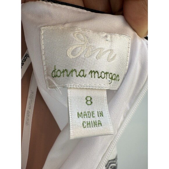 NEW SHELL LINEN DONNA MORGAN Women's Sheath Dress with Embroidery - Picture 12 of 16